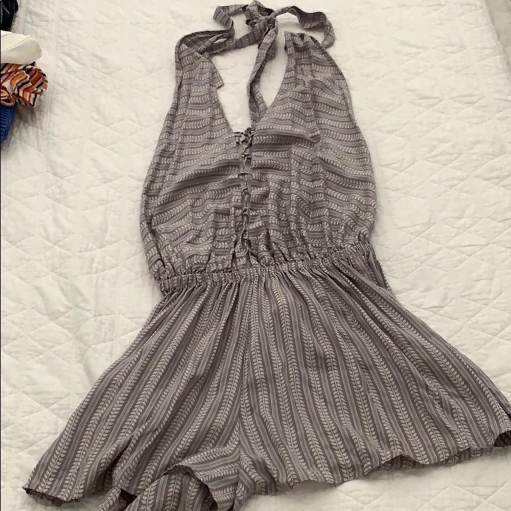 Backless romper